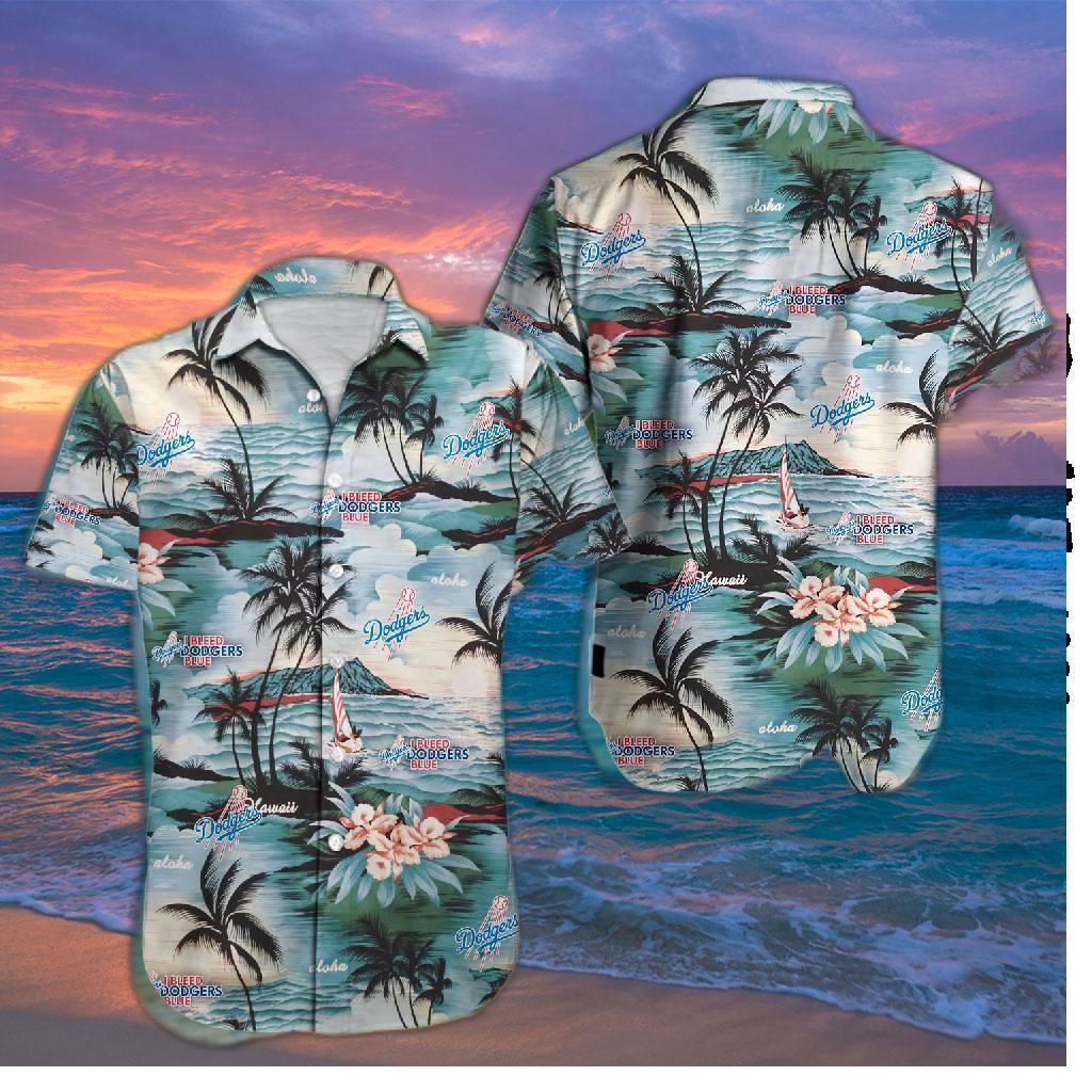 Los Angeles Dodgers Island Paradise Hawaiian Shirt