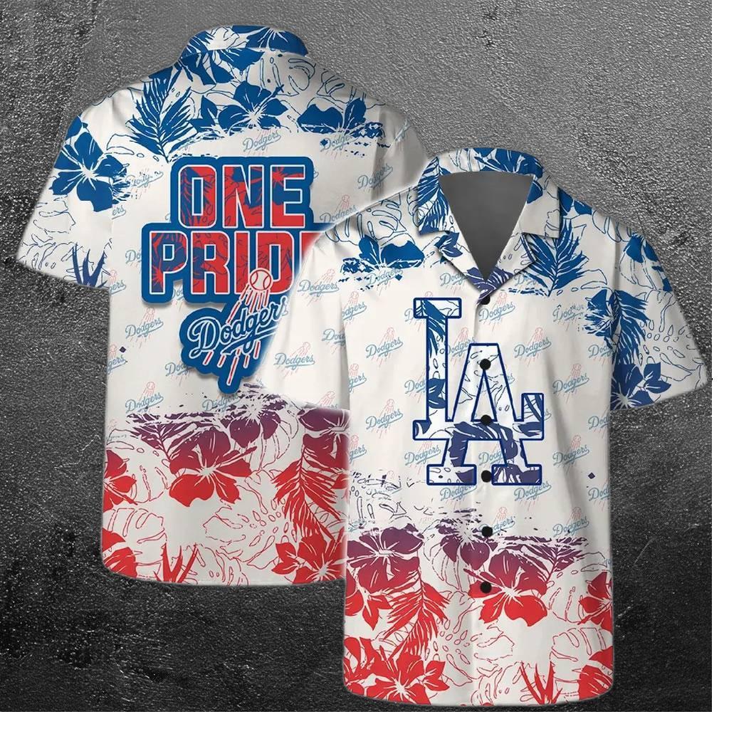 Los Angeles Dodgers One Pride Hawaiian Shirt