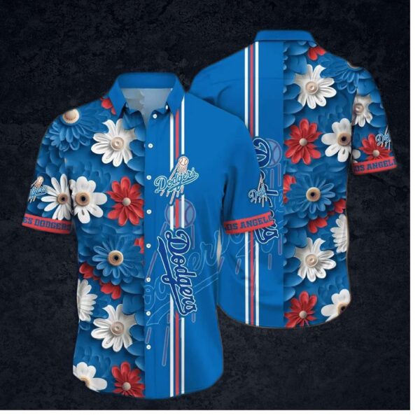 Los Angeles Dodgers Summer Bloom Hawaiian Shirt