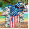 Los Angeles Dodgers Tropical Stars & Stripes Hawaiian Shirt