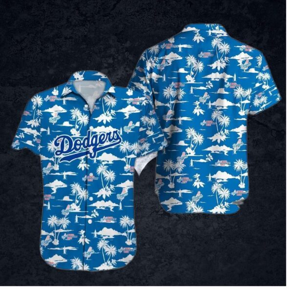 Los Angeles Dodgers Tropical Sunset Hawaiian Shirt