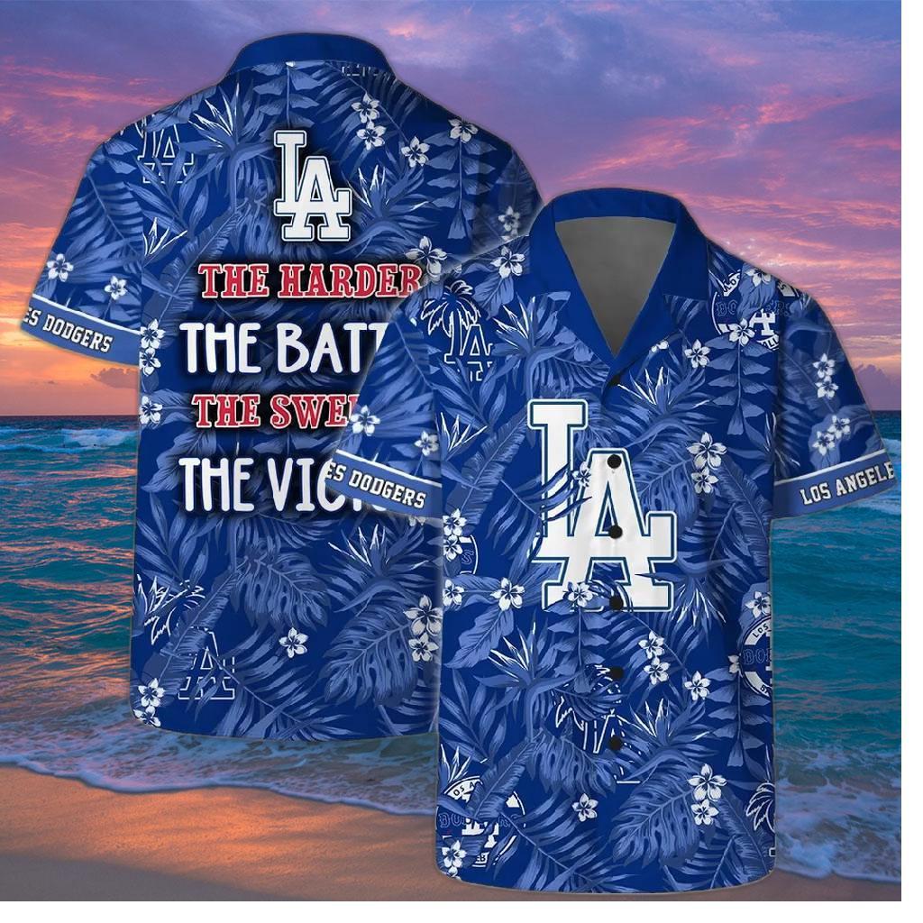 Los Angeles Dodgers Victory Palm Hawaiian Shirt