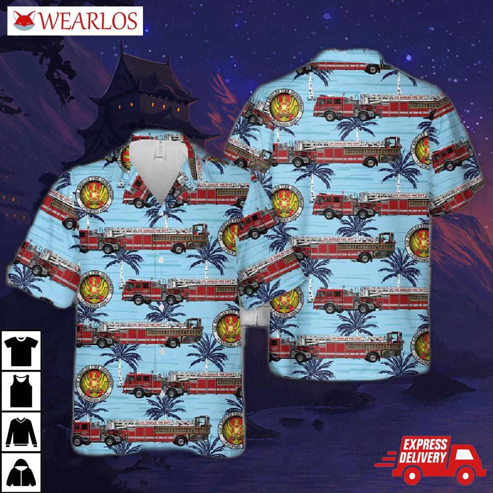 Los Angeles Fire Department Hawaiian Shirt