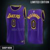 Los Angeles Lakers 0 Russell Westbrook Statement Men Jersey -23 Fast Break Purple
