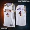 Los Angeles Lakers -23 Lonnie Walker Iv 4 Association Edition White Jersey No.6 Patch