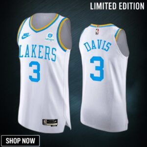 Los Angeles Lakers 3 Anthony Davis White Jersey -23 Classic Edition