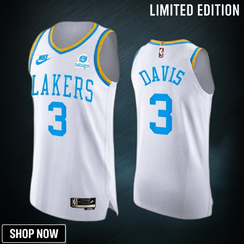 Los Angeles Lakers 3 Anthony Davis White Jersey -23 Classic Edition