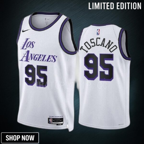 Los Angeles Lakers Juan Toscano-anderson 95 -23 City Edition White Jersey
