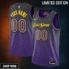 Los Angeles Lakers Nike City Edition Swingman Jersey - Custom Unisex