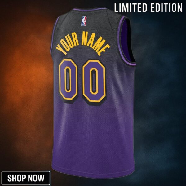 Los Angeles Lakers Nike City Edition Swingman Jersey - Custom Unisex