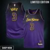 Los Angeles Lakers Nike City Edition Swingman Jersey - Purple Anthony Davis Youth