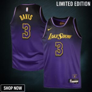 Los Angeles Lakers Nike City Edition Swingman Jersey - Purple Anthony Davis Youth