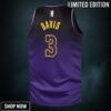 Los Angeles Lakers Nike City Edition Swingman Jersey - Purple Anthony Davis Youth