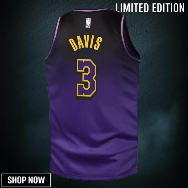 Los Angeles Lakers Nike City Edition Swingman Jersey - Purple Anthony Davis Youth