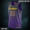 Los Angeles Lakers Nike City Edition Swingman Jersey - Purple Austin Reaves Unisex