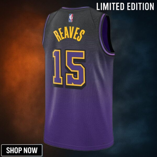 Los Angeles Lakers Nike City Edition Swingman Jersey - Purple Austin Reaves Unisex