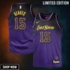 Los Angeles Lakers Nike City Edition Swingman Jersey - Purple Austin Reaves Youth