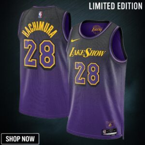 Los Angeles Lakers Nike City Edition Swingman Jersey - Purple Rui Hachimura Unisex
