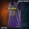 Los Angeles Lakers Nike City Edition Swingman Jersey - Purple Rui Hachimura Unisex