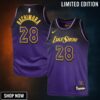Los Angeles Lakers Nike City Edition Swingman Jersey - Purple Rui Hachimura Youth