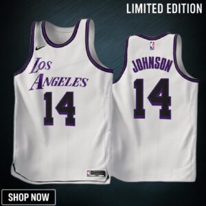 Los Angeles Lakers Sekou Doumbouya -23 City Edition White 45 Jersey - Men
