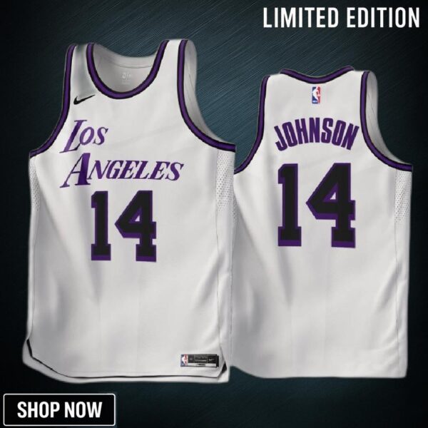 Los Angeles Lakers Sekou Doumbouya -23 City Edition White 45 Jersey - Men