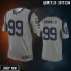 Los Angeles Rams Aaron Donald Gray Inverted Legend Jersey