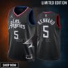 Luke Kennard 5 Los Angeles Clippers Black Statement Edition -23 Jersey Swingman