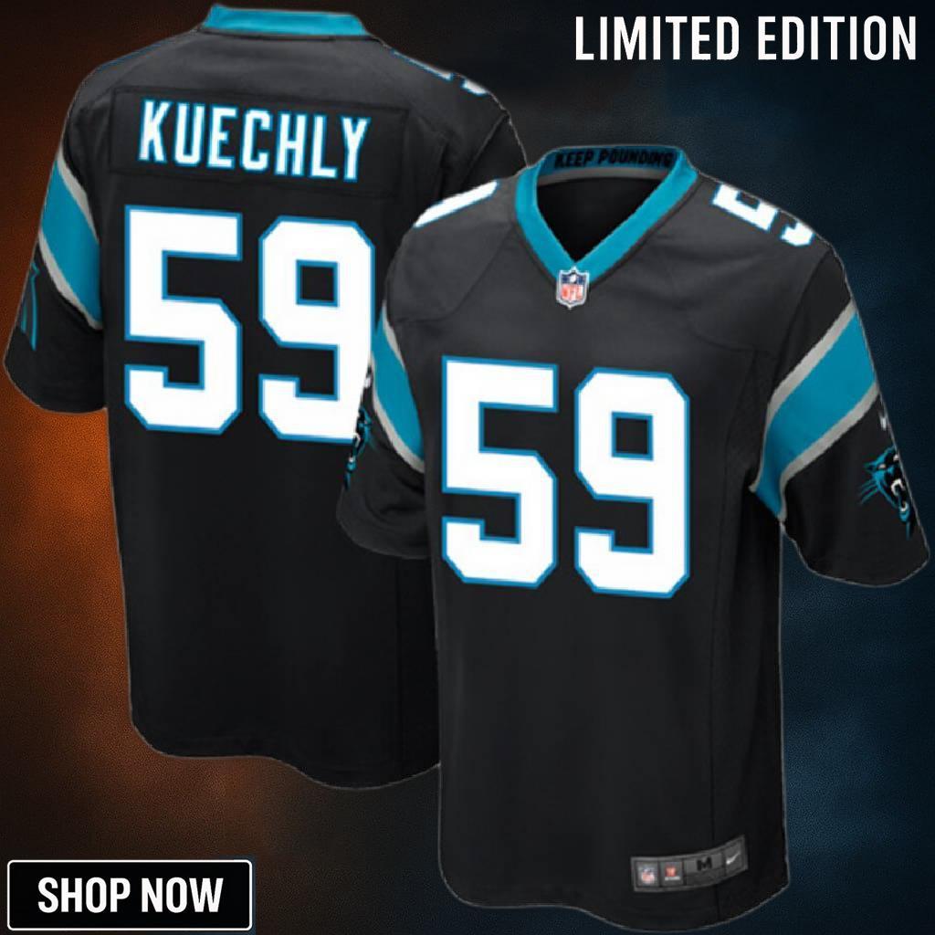 Luke Kuechly Carolina Panthers Nike Youth Team Color Game Jersey - Black