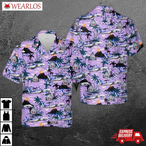 Luxembourg Air Force Nato Awacs Boeing E-3a Sentry (707-300) Hawaiian Shirt