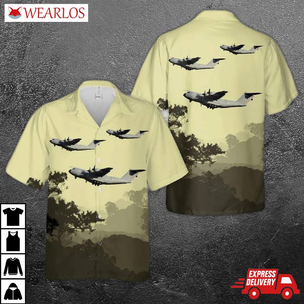 Luxembourg Armed Forces Airbus A400m Hawaiian Shirt