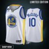 Mac Mcclung 10 -23 Golden State Warriors White Association Edition Jersey No.6 Patch