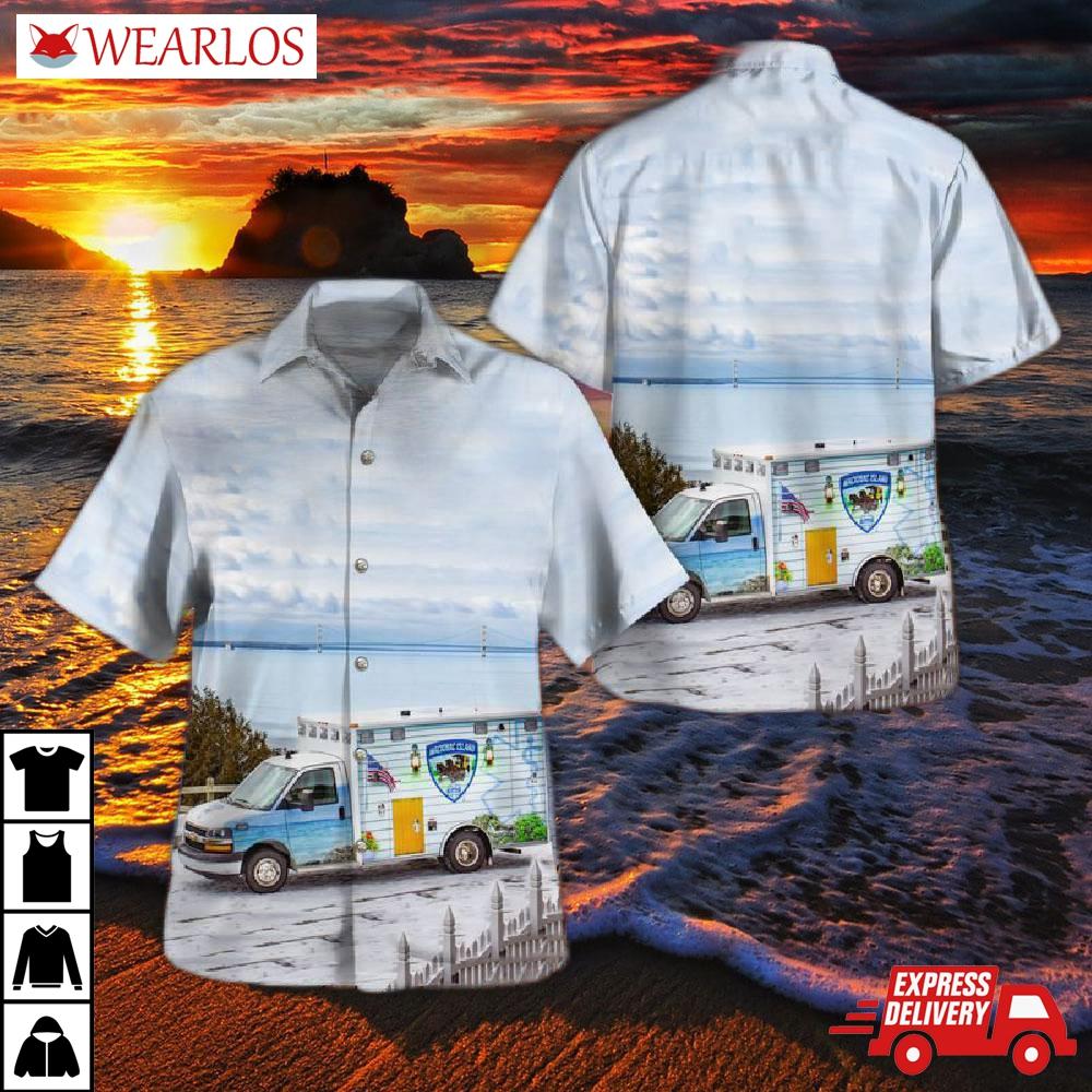 Mackinac Island, Michigan, Island Ems Hawaiian Shirt