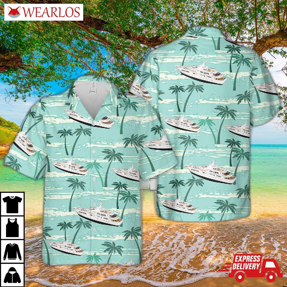 Majestic Motor Super Yacht Hawaiian Shirt