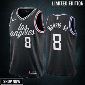 Marcus Morris Sr. -23 Los Angeles Clippers Black 8 City Edition Jersey Cursive - Men