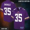 Marcus Sherels Minnesota Vikings Nfl Pro Line Team Color Player Jersey - Purple