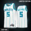 Mark Williams 5 -23 Charlotte Hornets White Association Edition Jersey Swingman