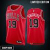 Marko Simonovic 19 -23 Chicago Bulls Red Icon Edition Jersey Swingman