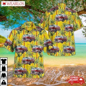 Mason City, Iowa, City Fire Department Hawaiian Shirt