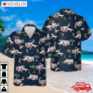 Massachusetts Boston Ems Hawaiian Shirt