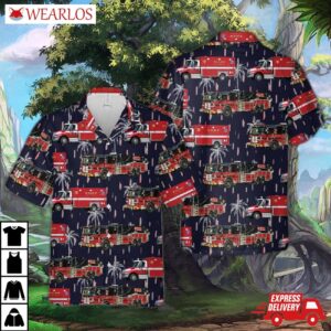 Massachusetts Salem Fire Department Hawaiian Shirt
