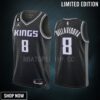 Matthew Dellavedova 8 Sacramento Kings Black Men Jersey -23 Statement Edition Swingman
