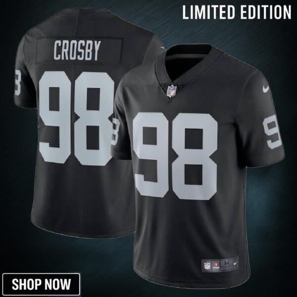 Maxx Crosby Las Vegas Raiders Limited Jersey - Black