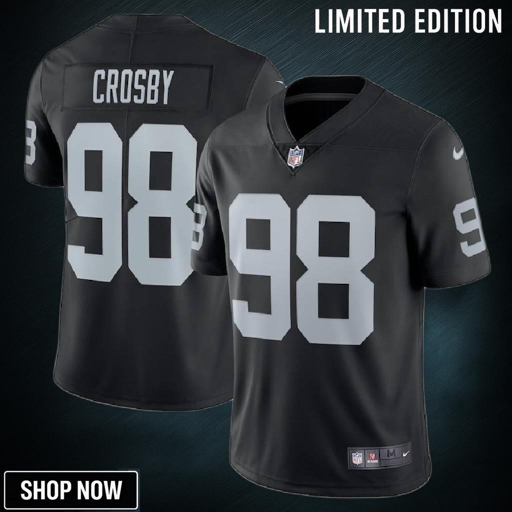 Maxx Crosby Las Vegas Raiders Limited Jersey - Black