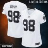 Maxx Crosby Las Vegas Raiders Womens Game Jersey White Nfl