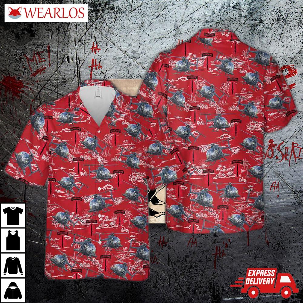 Md Helicopters Mh-6 Little Bird Hawaiian Shirt