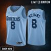 Memphis Grizzlies 8 Ziaire Williams -23 Statement Edition Blue Jersey - Men