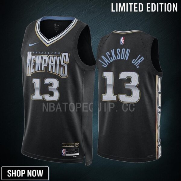 Memphis Grizzlies Jaren Jackson Jr. 13 -23 City Edition Black Jersey Swingman