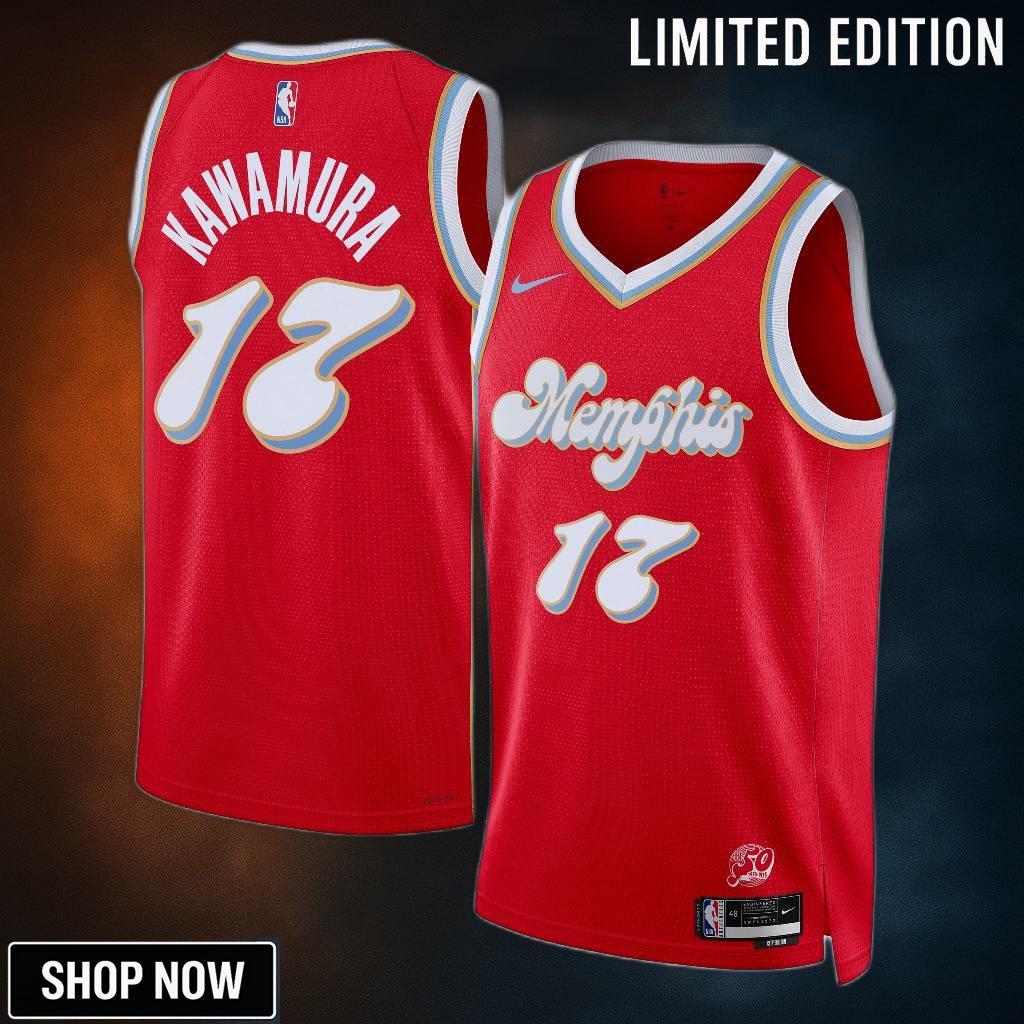 Memphis Grizzlies Nike City Edition Swingman Jersey - Red Yuki Kawamura Unisex