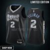 Memphis Grizzlies Xavier Tillman 2 -23 City Edition Black Jersey Swingman